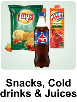 snacks, cold drinks & juices